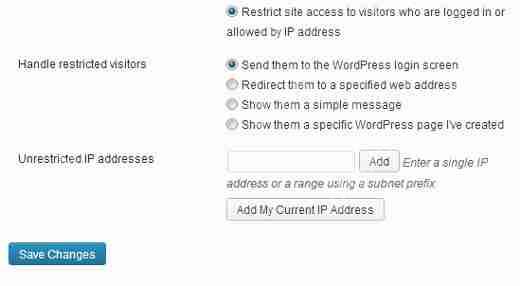 如何限制 IP 或登錄用戶訪問 WordPress 網站-小浪學習網