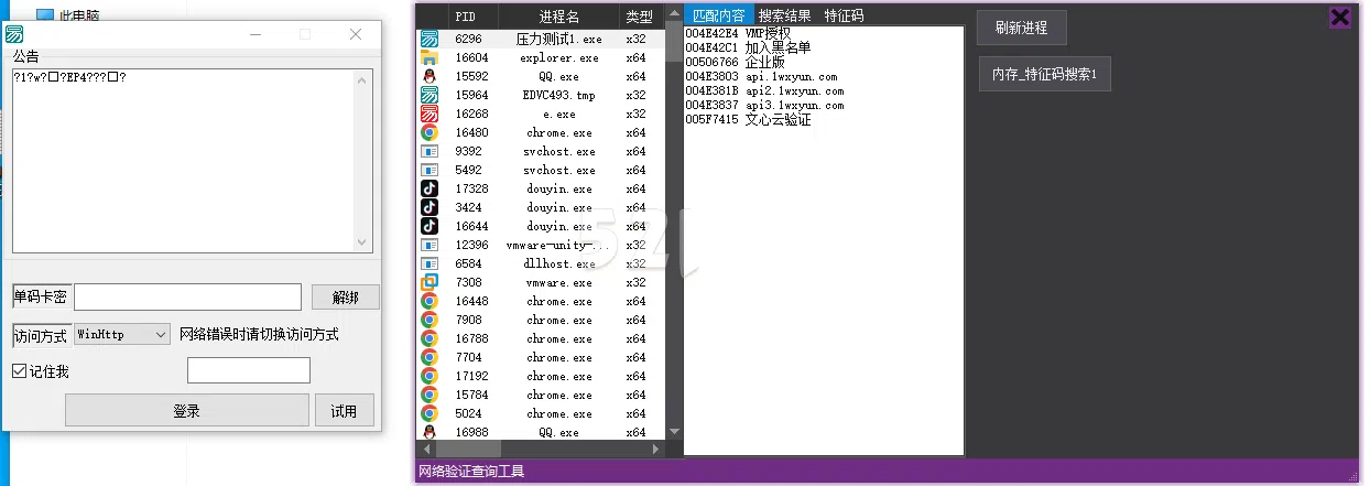 一鍵查網絡驗證工具源碼-小浪學習網