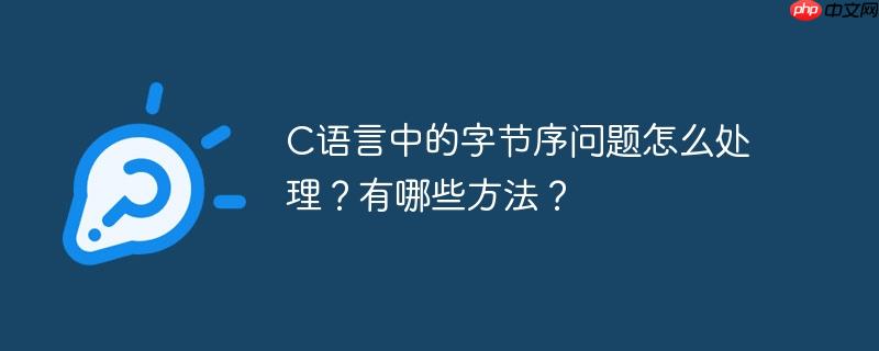 C語言中的字節序問題怎么處理？有哪些方法？-小浪學習網
