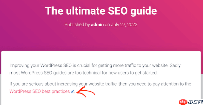 如何在 WordPress 網(wǎng)站上添加外部鏈接圖標(biāo)