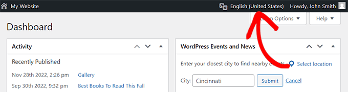 如何在多語言網站上使用英文 WordPress 管理員