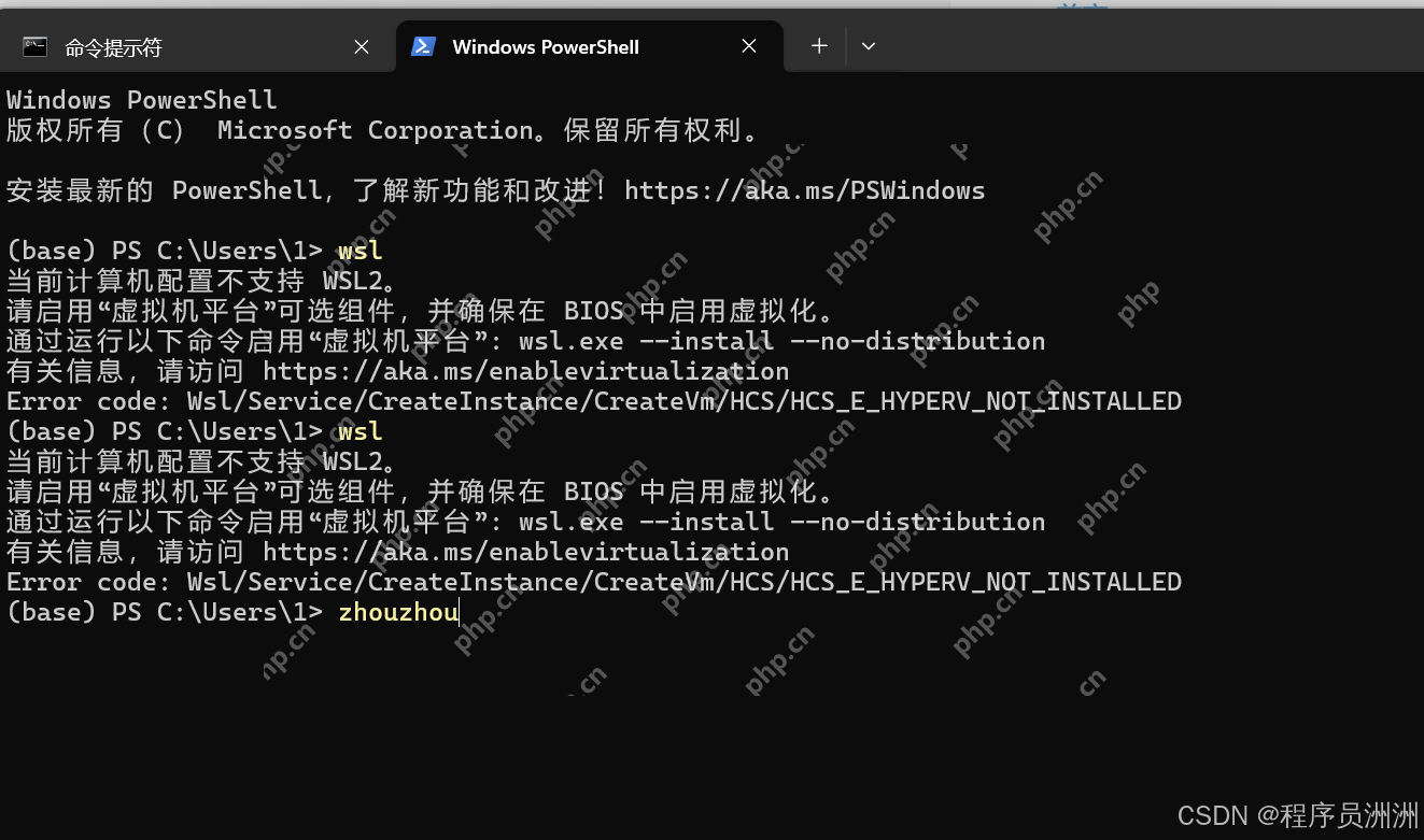 已解決 WSL / WSL2 請啟用虛擬機平臺 Windows 功能并確保在 BIOS 中啟用虛擬化問題-小浪學習網