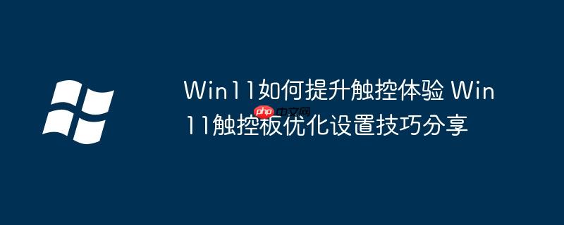 Win11如何提升觸控體驗 Win11觸控板優化設置技巧分享