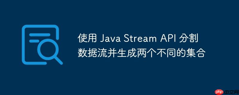 使用 Java Stream API 分割數(shù)據(jù)流并生成兩個(gè)不同的集合-小浪學(xué)習(xí)網(wǎng)
