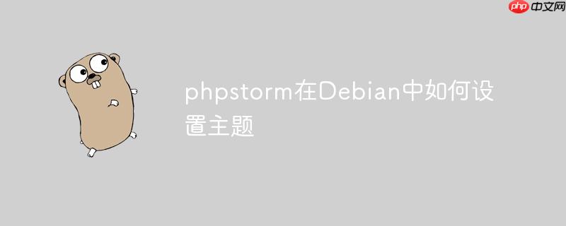 phpstorm在Debian中如何設置主題-小浪學習網