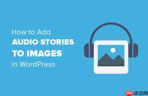 如何在 WordPress 中將音頻故事添加到圖像中-小浪學習網