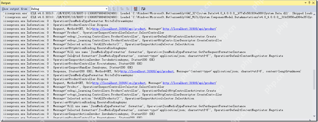 ASP.NET WEB API 調(diào)試