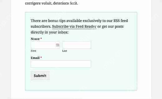如何在 WordPress 中僅向 RSS 訂閱者顯示內容