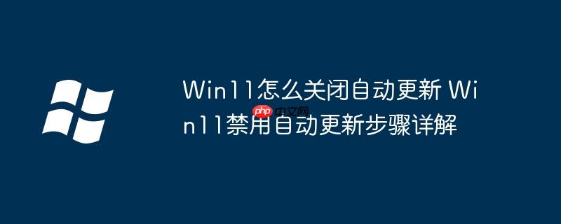 Win11怎么關閉自動更新 Win11禁用自動更新步驟詳解