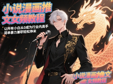 小說漫畫推文女頻教程，讓所有小白從0成為行業(yè)內(nèi)高手，簡單暴力兼職輕松掙米-小浪學(xué)習(xí)網(wǎng)