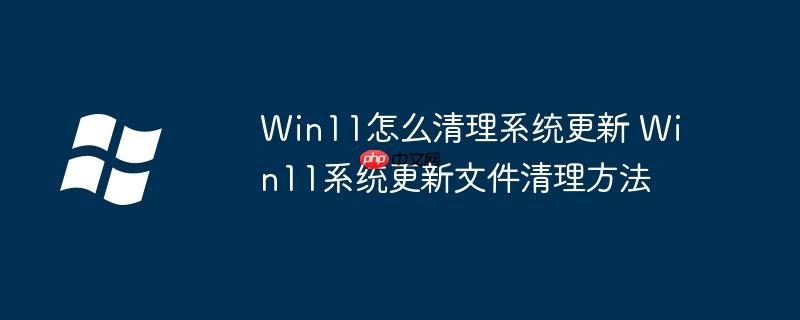 Win11怎么清理系統更新 Win11系統更新文件清理方法