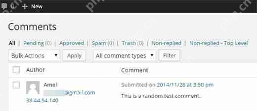如何在 WordPress 中過濾管理員未回復的評論-小浪學習網